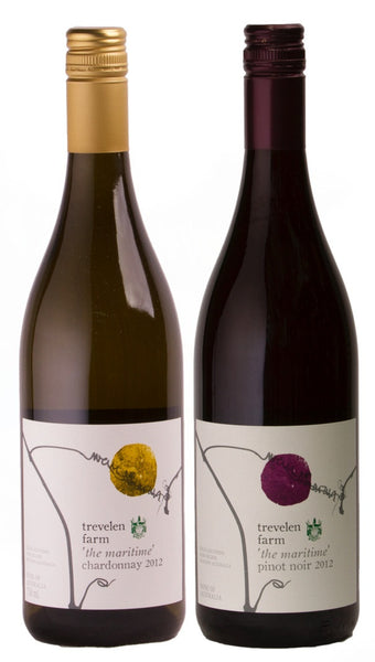 Trevelen Farm Mixed Dozen Case - 'The Maritime' Chardonnay 2012 (6 bottles) & Maritime Pinot Noir 2012 (6 bottles)  - $16.65 a bottle
