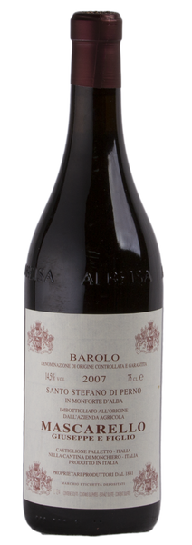 Guiseppe Marscarello Barolo 'Santo Stefano' Nebbiolo 2007 - $178.35 a bottle