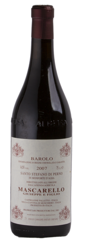 Guiseppe Marscarello Barolo 'Santo Stefano' Nebbiolo 2007 - $178.35 a bottle