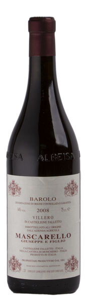 Guiseppe Marscarello Barolo 'Villero' Nebbiolo 2008 - $185.40 a bottle
