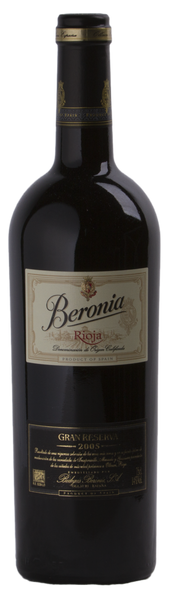 Bodegas Beronia 'Classico' Gran Reserva Tempranillo-Mazuelo-Graciano 2005