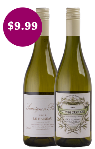 French Sauvignon Blanc Mix - Le Hameau 2012 & Cotes De Gasgogne Blanc Gros Manseng 'Charentes' 2012